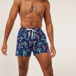 NWT Chubbies The Neon Lights Swim Shorts